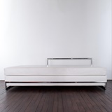 EILEEN GRAY DAYBED IN WHITE LEATHER